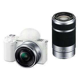 SONY デジタル一眼カメラ VLOGCAM ZV-E10Y ダブルズームレンズキット [ホワイト]