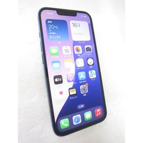 中古 Apple iPhone13 128GB ブルー MLNG3J／A SIMフリー ネットワーク利用制限▲判定