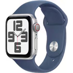 アップル Apple Apple Watch SE 第2世代 （GPS + Cellularモデル）- 40mmシルバーアルミニウムケースとデニムスポーツバンド - S/M MXGF3J/A