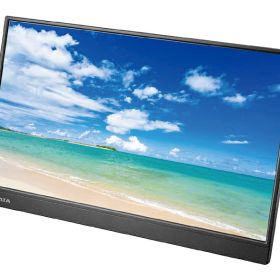 IODATA LCD-CF161XDB-M モバイルディスプレイ 15.6型/ 1920×1080/ HDMI、USB Type-C/ ブラック/ スピーカー：あり