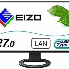 【中古】EIZO FlexScan EV2795-BK （27.0型/2560×1440/フレームレスモニター/アンチグレアIPS/疲れ目軽減/ブラック）