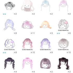ダブりまとめ【髪型①】50円～ | ピグパ(ピグパーティ)のアカウントデータ、RMTの販売・買取一覧