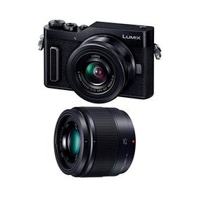 パナソニック ミラーレス一眼カメラ ルミックス GF10 ダブルレンズキット 標準ズームレンズ/単焦点レンズ付属 ブラック DC-GF10W-K