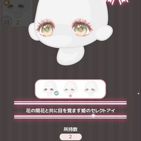 花の開花と共に目を覚ます姫のセレクトアイ | ハロスイ(ハロースイートデイズ)のアイテム、RMTの販売・買取一覧