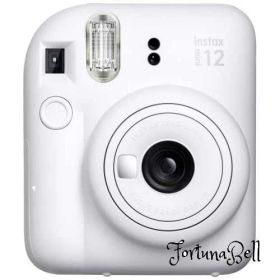 色：ホワイト 富士フイルム(FUJIFILM) チェキ インスタントカメラ instax mini 12 クレイホワイト INS MINI 12 WHITE