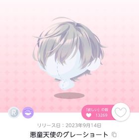 悪童天使のグレーショート 双子分 | ポケコロツイン(ポケツイ)のアカウントデータ、RMTの販売・買取一覧