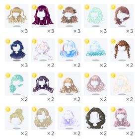 髪 SRバラ売り | ポケコロツイン(ポケツイ)のアカウントデータ、RMTの販売・買取一覧