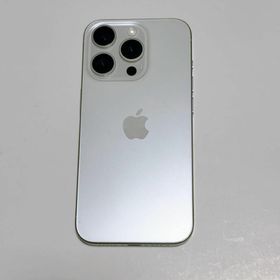 アップル(Apple)の【美品】Apple iPhone 15Pro 256GB ホワイトチタニウム(スマートフォン本体)