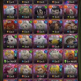 ❤️🔥グラクロ引退垢限定キャラ完凸多数！！❤️🔥最終値下げ | グラクロのアカウントデータ、RMTの販売・買取一覧