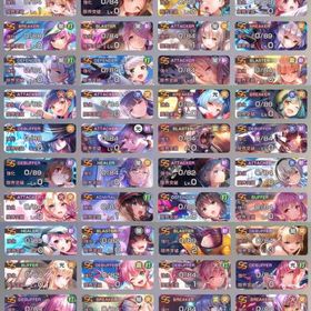 SS×58体分 茅森月歌1凸 蒼井えりか1凸 水瀬すもも×2 國見タマ×2 シャロ×2 | ヘブバン(ヘブンバーンズレッド)のアカウントデータ、RMTの販売・買取一覧