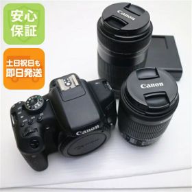 【中古】 超美品 EOS Kiss X8i ダブルズームキット ブラック 安心保証 即日発送 一眼レフ Canon 本体 土日祝発送OK