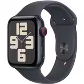 アップル Apple Apple Watch SE 第2世代 （GPS + Cellularモデル）- 44mmミッドナイトアルミニウムケースとミッドナイトスポーツバンド - M/L MXGM3J/A