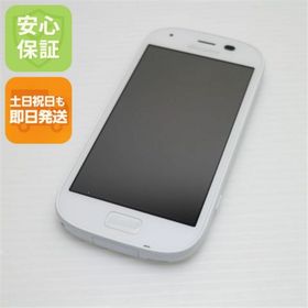 フジツウ(富士通)の新品同様 F-04J らくらくスマートフォン4 ホワイト M111(スマートフォン本体)