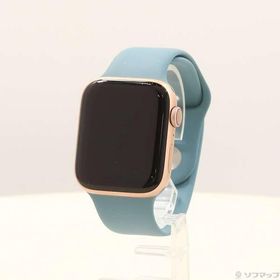 〔中古〕Apple(アップル) Apple Watch Series 5 GPS + Cellular 44mm ゴールドアルミニウムケース カクタススポーツバンド〔344-ud〕