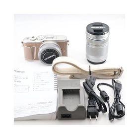 OLYMPUS ミラーレス一眼カメラ PEN E-PL10 EZダブルズームキット ブラウン
