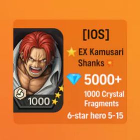 [iOS] 超フェス カムサリ シャンクス |5000+ ダイヤモンド |1300 フラグメント