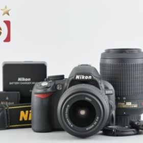 【中古】Nikon ニコン D3100 200mm ダブルズームキット ブラック シャッター回数僅少