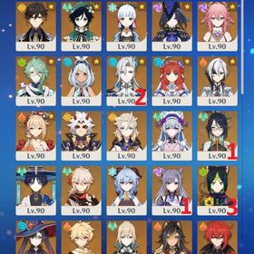 【六神+PU40/90】☆5x55 ヌヴィレット2凸+餅 マーヴィカ シロネン アルレッキーノ+餅 | 原神のアカウントデータ、RMTの販売・買取一覧