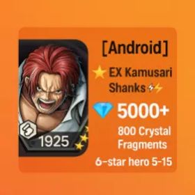 [アンドロイド] 超フェス カムサリ シャンクス |5000+ダイヤモンド |1200の断片