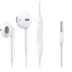 EarPods 有線イヤホン 3.5mmジャック対応 インイヤー型 ステレオイヤホン Android / パソコン / iPad / Nintendo Switch / マイク内蔵 リモコン付き 音楽通話 ゲーム 在宅勤務 テレワーク
