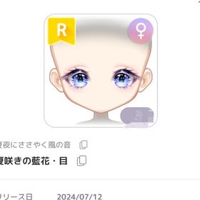 夏咲きの藍花・目 | ピュアニスタのアカウントデータ、RMTの販売・買取一覧
