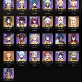 👑 👑 アジア冒険ランク46 👑 4xファイブ星5 👑 25チャーズ👑魈👑 Qiqi C2 👑