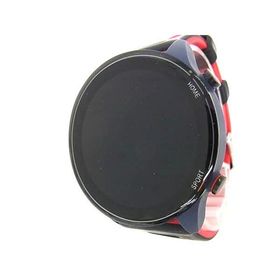 Xiaomi シャオミ Mi Watch ラバー 腕時計 スマートウォッチ メンズ レディース ブラック系×レッド系 DJ1494