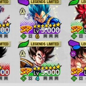身勝手赤４凸ベジータ７凸界王拳悟空５凸キラべジ７凸 | ドラゴンボールレジェンズのアカウントデータ、RMTの販売・買取一覧