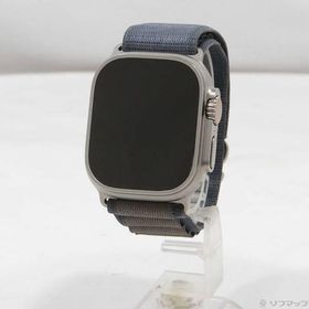 〔中古〕Apple(アップル) 〔展示品〕 Apple Watch Ultra 2 GPS + Cellular 49mm チタニウムケース ブルーアルパインループ〔377-ud〕