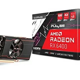 【中古】 Sapphire PULSE Radeon RX 6400 GAMING 4GB グラフィックスボード 11315-01-20G VD8084 ブラック