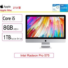 Apple(アップル) Mac デスクトップ Apple iMac 27インチ Retina 5Kディスプレイモデル MNEA2J/A [3500]/27インチ/Core i5/1TB Fusion Drive/展示品