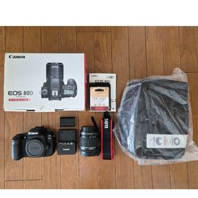 キヤノン(Canon)の【五輪記念品、金スト付】EOS80D EF-S18-55IS STMレンズキット(デジタル一眼)
