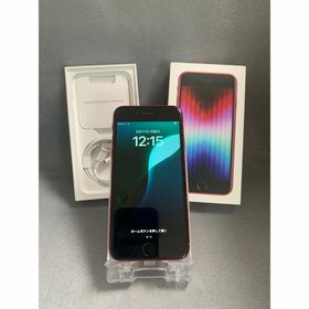 アイフォーン(iPhone)の美品 国内版 SIMフリー iPhoneSE 第2世代 256GB レッド色(スマートフォン本体)