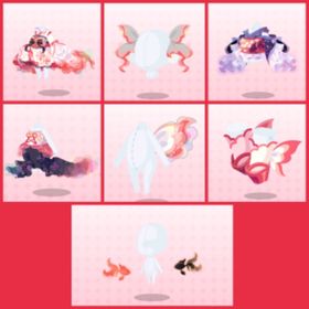 浮世たゆたふ小夜金魚 7点セット | ポケコロツイン(ポケツイ)のアカウントデータ、RMTの販売・買取一覧