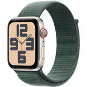 アップル Apple Apple Watch SE 第2世代 （GPS + Cellularモデル）- 44mmスターライトアルミニウムケースとレイクグリーンスポーツループ MXGV3J/A