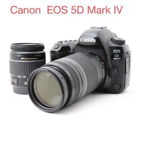キヤノン(Canon)の高画質/保証付/Canon EOS 5D Mark IV標準&望遠レンズセット(デジタル一眼)