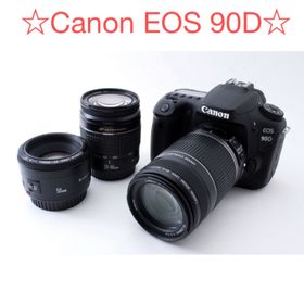 キヤノン(Canon)のWi-Fi/動画Canon EOS 90D標準&望遠&単焦点トリプルレンズセット(デジタル一眼)