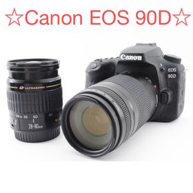 キヤノン(Canon)のCanon EOS 90D デジタル一眼レフカメラ 28-80mm保証付き(デジタル一眼)