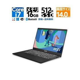 新品 MSI 14型 オリジナル Modern 14 C11M メモリ：16GB M.2 SSD：512GB ノートパソコン Windows 11 Wi-Fi 6 Webカメラ(92万画素) Bluetooth5.2 Office2019