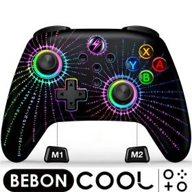 【300円クーポン】Switch コントローラー ワイヤレス BEBONCOOL switch 有機el proコントローラー 最新モデル 8色変換RGB 無線/連射/振動/ジャロイセンサー/アプリ対応 スイッチ プロコン マクロ機能 スリープ解除 switch/有機el/PC/Android/iOS対応 子供 ワイヤレス