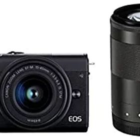 【中古】Canon ミラーレス一眼カメラ EOS M200 ダブルズームキット ブラック EOSM200BK-WZK