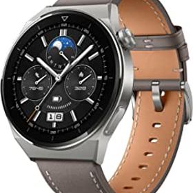 HUAWEI WATCH GT 3 Pro 46mm スマートウォッチ チタンケース サファイアガラス 1.43インチAMOLED フリーダイビングモード 14日間バッテリー ワイヤレス急速充電 Bluetooth通話 クラシックモデル 日本正規代理