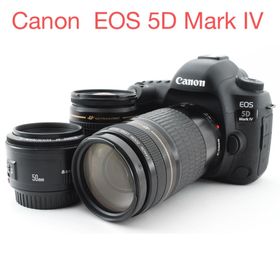 キヤノン(Canon)の保証付き/Canon EOS 5D Mark IV標準&望遠&単焦点レンズセット(デジタル一眼)