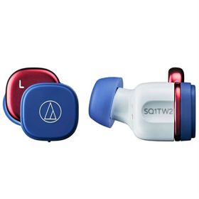 オーディオテクニカ audio-technica 完全ワイヤレス Bluetoothイヤホン (ネイビーレッド) ATH-SQ1TW2(NRD)