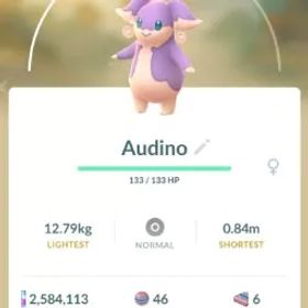 💥 【40名 LV】 🔥 1.9M ダスト |⚡️ 49倍 色違い |⚡️チームなし |