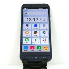 シンプルスマホ4 704SH SoftBank ネイビー 送料無料 本体 c14002 【中古】
