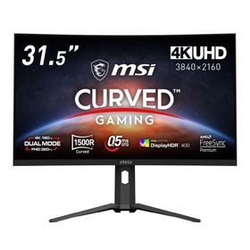 MSI (MAG-321CUPDF) 31.5インチ 160Hz 4K UHDゲーミングモニター (湾曲1500R /3840 x 2160 (160Hz) /HDMI2.1 /Displayport1.4a /USB Type-C)(お取り寄せ)