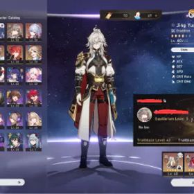 🔥 【アジア】Lv 43💎11 x ゴールド 星🔥景元🔥鏡流🔥トパーズ&Numby🔥Gepard 💎10 紡がれた運命💎 +もっと詳しく #acc53