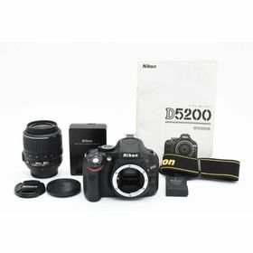 【大人気】 Nikon ニコン D5200 レンズキット デジタル一眼カメラ(デジタル一眼)