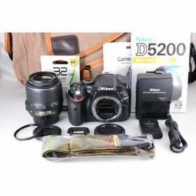 ニコン(Nikon)の【スマホ転送】Nikon D5200 標準 18-55 レンズセット オマケ多数(デジタル一眼)